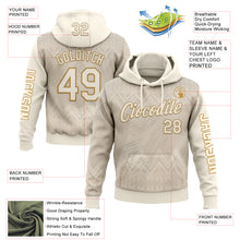 Загрузить изображение в средство просмотра галереи, Custom Cream Old Gold 3D Pattern Design Ethnic Tribal Sportswear Pullover Sweatshirt Hoodie