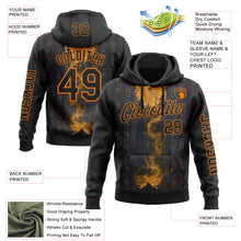 Загрузить изображение в средство просмотра галереи, Custom Black Bay Orange 3D Pattern Design Ethnic Tribal Sportswear Pullover Sweatshirt Hoodie