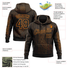 Загрузить изображение в средство просмотра галереи, Custom Black Bay Orange 3D Pattern Design Ethnic Tribal Sportswear Pullover Sweatshirt Hoodie