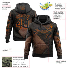 Загрузить изображение в средство просмотра галереи, Custom Black Texas Orange 3D Pattern Design Ethnic Tribal Sportswear Pullover Sweatshirt Hoodie