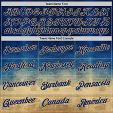 Загрузить изображение в средство просмотра галереи, Custom Blue Royal-Old Gold 3D Pattern Design Ethnic Tribal Sportswear Pullover Sweatshirt Hoodie