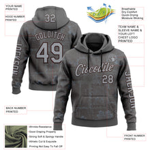 Загрузить изображение в средство просмотра галереи, Custom Gray Brown 3D Pattern Design Ethnic Tribal Sportswear Pullover Sweatshirt Hoodie