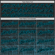 Загрузить изображение в средство просмотра галереи, Custom Black Teal 3D Pattern Design Ethnic Tribal Sportswear Pullover Sweatshirt Hoodie