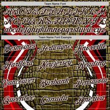Charger l'image dans la galerie, Custom Stitched Green Brown Black Red-White 3D Pattern Design Crocodile Skin Print Sportswear Pullover Sweatshirt Hoodie