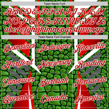 Charger l'image dans la galerie, Custom Stitched Green Red-White 3D Pattern Design Crocodile Skin Print Sportswear Pullover Sweatshirt Hoodie