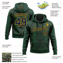 Charger l'image dans la galerie, Custom Stitched Green Navy Black-Gold 3D Pattern Design Snake Skin Print Sportswear Pullover Sweatshirt Hoodie