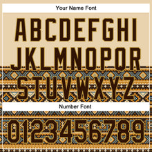 Загрузить изображение в средство просмотра галереи, Custom Cream Brown-Old Gold 3D Pattern Design Western Cowboy Tribal Ethnic Sports Pullover Sweatshirt Hoodie
