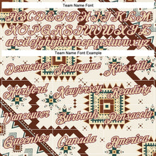 Загрузить изображение в средство просмотра галереи, Custom White City Cream-Burgundy 3D Pattern Design Western Cowboy Tribal Ethnic Sports Pullover Sweatshirt Hoodie