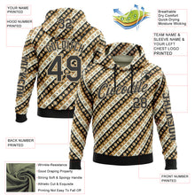 Загрузить изображение в средство просмотра галереи, Custom City Cream Black 3D Pattern Design Western Cowboy Tribal Ethnic Sports Pullover Sweatshirt Hoodie