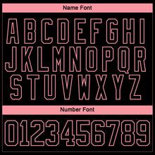 Загрузить изображение в средство просмотра галереи, Custom Black Medium Pink-White 3D Splash Hockey Lace Neck Jersey