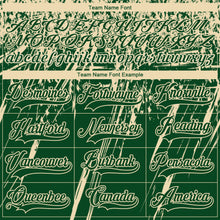 Загрузить изображение в средство просмотра галереи, Custom Green Cream-Black 3D Splash Hockey Lace Neck Jersey