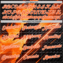 Загрузить изображение в средство просмотра галереи, Custom Black Orange-White 3D Abstract Flame Sports Pullover Sweatshirt Hoodie
