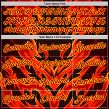 Загрузить изображение в средство просмотра галереи, Custom Red Black-Yellow 3D Abstract Flame Sports Pullover Sweatshirt Hoodie