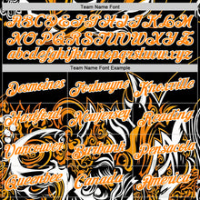 Laden Sie das Bild in den Galerie-Viewer, Custom Black Bay Orange-White 3D Abstract Flame Sports Pullover Sweatshirt Hoodie