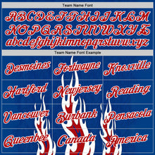 Загрузить изображение в средство просмотра галереи, Custom Royal Red-White 3D Abstract Flame Sports Pullover Sweatshirt Hoodie