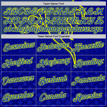 Загрузить изображение в средство просмотра галереи, Custom Royal Thunder Blue-Yellow 3D Abstract Flame Sports Pullover Sweatshirt Hoodie