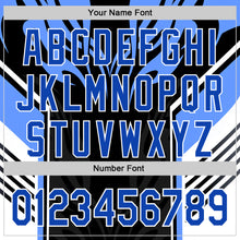 Загрузить изображение в средство просмотра галереи, Custom Black Thunder Blue-White 3D Abstract Flame Sports Pullover Sweatshirt Hoodie