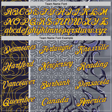 Загрузить изображение в средство просмотра галереи, Custom Gray Yellow-Dark Purple 3D Abstract Flame Sports Pullover Sweatshirt Hoodie