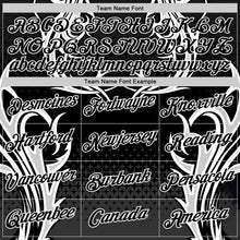 Загрузить изображение в средство просмотра галереи, Custom Black White 3D Abstract Flame Sports Pullover Sweatshirt Hoodie