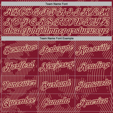 Laden Sie das Bild in den Galerie-Viewer, Custom Stitched Crimson Cream 3D Pattern Design Curve Lines Sports Pullover Sweatshirt Hoodie