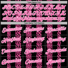 Load image into Gallery viewer, Custom Stitched Black Pink-White 3D Pattern Design Abstract Shape Sports Pullover Sweatshirt Hoodie