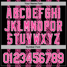 Load image into Gallery viewer, Custom Stitched Black Pink-White 3D Pattern Design Abstract Shape Sports Pullover Sweatshirt Hoodie