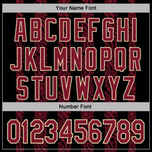 Load image into Gallery viewer, Custom Stitched Black Crimson-Cream 3D Pattern Design Abstract Shape Sports Pullover Sweatshirt Hoodie