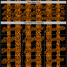Load image into Gallery viewer, Custom Stitched Black Bay Orange 3D Pattern Design Abstract Shape Sports Pullover Sweatshirt Hoodie