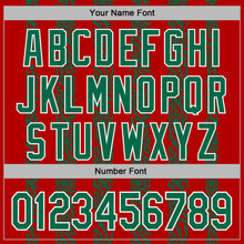 Load image into Gallery viewer, Custom Stitched Red Kelly Green-White 3D Pattern Design Abstract Shape Sports Pullover Sweatshirt Hoodie