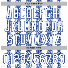 Laden Sie das Bild in den Galerie-Viewer, Custom Stitched White Royal 3D Pattern Design Abstract Shape Sports Pullover Sweatshirt Hoodie