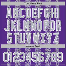 Load image into Gallery viewer, Custom Stitched Purple Gray-White 3D Pattern Design Abstract Shape Sports Pullover Sweatshirt Hoodie