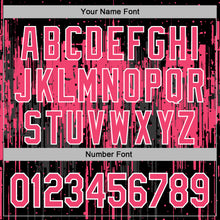 Загрузить изображение в средство просмотра галереи, Custom Stitched Black Neon Pink-White 3D Pattern Design Dripping Splatter Sports Pullover Sweatshirt Hoodie