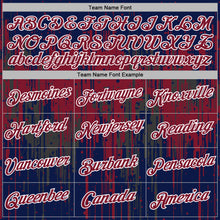 Загрузить изображение в средство просмотра галереи, Custom Stitched Navy Crimson-White 3D Pattern Design Dripping Splatter Sports Pullover Sweatshirt Hoodie