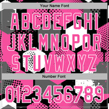Load image into Gallery viewer, Custom Stitched Black Pink-White 3D Pattern Design Geometric Shape Sports Pullover Sweatshirt Hoodie
