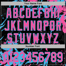Загрузить изображение в средство просмотра галереи, Custom Stitched Black Pink-Sky Blue 3D Pattern Design Splash Sports Pullover Sweatshirt Hoodie