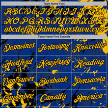 Загрузить изображение в средство просмотра галереи, Custom Stitched Royal Gold-Black 3D Pattern Design Splash Sports Pullover Sweatshirt Hoodie