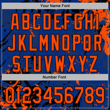 Загрузить изображение в средство просмотра галереи, Custom Stitched Royal Orange-Black 3D Pattern Design Splash Sports Pullover Sweatshirt Hoodie