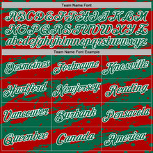 Charger l'image dans la galerie, Custom Stitched Red Kelly Green-White 3D Pattern Design Splash Torn Paper Style Sports Pullover Sweatshirt Hoodie