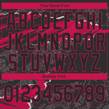 Laden Sie das Bild in den Galerie-Viewer, Custom Stitched Black Pink-White 3D Pattern Design Torn Paper Style Sports Pullover Sweatshirt Hoodie