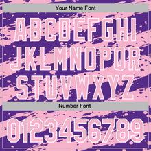 Загрузить изображение в средство просмотра галереи, Custom Stitched Purple Light Pink-White 3D Pattern Design Splash Torn Paper Style Sports Pullover Sweatshirt Hoodie