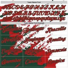 Load image into Gallery viewer, Custom Stitched White Red-Green 3D Pattern Design Abstract Fragment Art Splash Sports Pullover Sweatshirt Hoodie