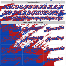 Load image into Gallery viewer, Custom Stitched White Thunder Blue-Red 3D Pattern Design Abstract Fragment Art Splash Sports Pullover Sweatshirt Hoodie