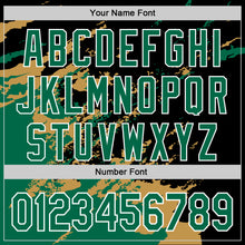 Загрузить изображение в средство просмотра галереи, Custom Stitched Black Kelly Green Old Gold-White 3D Pattern Design Abstract Fragment Art Splash Sports Pullover Sweatshirt Hoodie