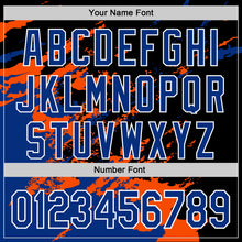 Charger l'image dans la galerie, Custom Stitched Black Royal Orange-White 3D Pattern Design Abstract Fragment Art Splash Sports Pullover Sweatshirt Hoodie