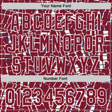 Load image into Gallery viewer, Custom Stitched Crimson White 3D Pattern Design Line Sports Pullover Sweatshirt Hoodie