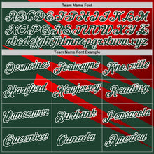 Load image into Gallery viewer, Custom Stitched Green Red-White 3D Pattern Design Line Sports Pullover Sweatshirt Hoodie