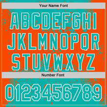 Charger l'image dans la galerie, Custom Stitched Aqua Orange-White 3D Pattern Design Abstract Splatter Grunge Art Sports Pullover Sweatshirt Hoodie