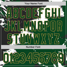 Загрузить изображение в средство просмотра галереи, Custom Stitched Black Green Old Gold-White 3D Pattern Design Splash Torn Paper Style Sports Pullover Sweatshirt Hoodie