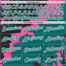 Загрузить изображение в средство просмотра галереи, Custom Stitched Black Teal Pink-White 3D Pattern Design Splash Torn Paper Style Sports Pullover Sweatshirt Hoodie