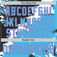 Загрузить изображение в средство просмотра галереи, Custom Stitched Black Sky Blue Pink-White 3D Pattern Design Splash Torn Paper Style Sports Pullover Sweatshirt Hoodie